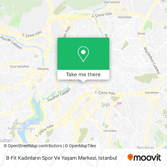 B-Fit Kadınların Spor  Ve Yaşam Merkezi map
