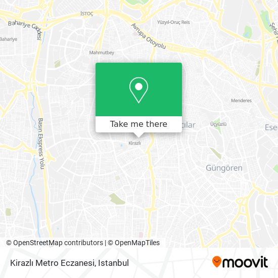 Kirazlı Metro Eczanesi map