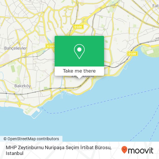 MHP Zeytinburnu Nuripaşa Seçim İrtibat Bürosu map