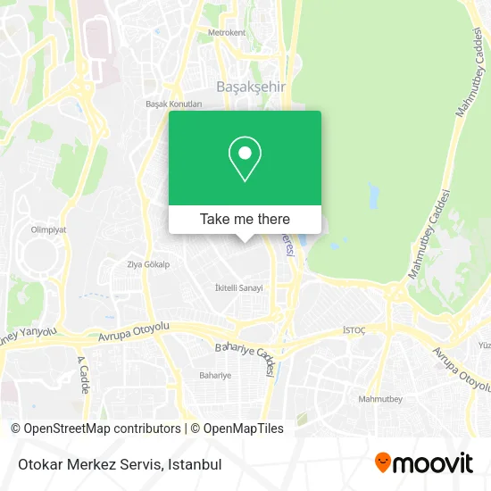 Otokar Merkez Servis map