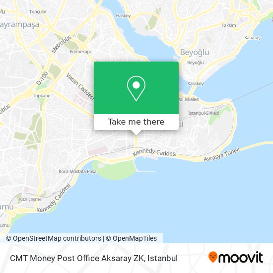 CMT Money Post Office Aksaray ZK map