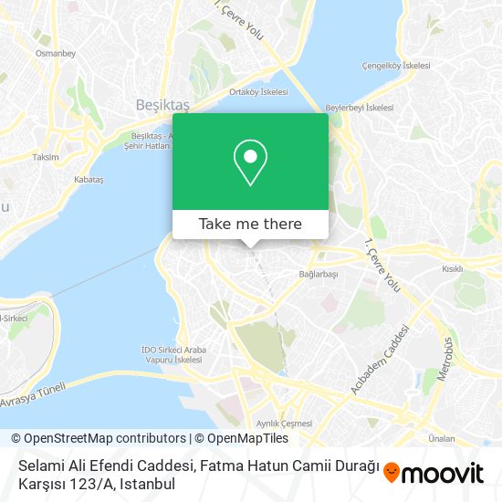 Selami Ali Efendi Caddesi, Fatma Hatun Camii Durağı Karşısı 123 / A map