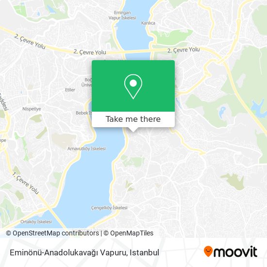 Eminönü-Anadolukavağı Vapuru map