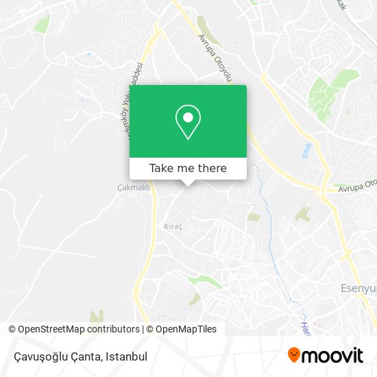 Çavuşoğlu Çanta map