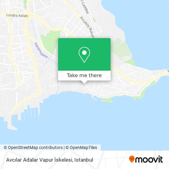 Avcılar Adalar Vapur İskelesi map