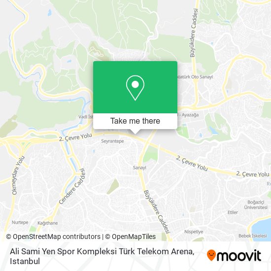 Ali Sami Yen Spor Kompleksi Türk Telekom Arena map