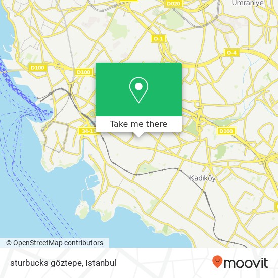 sturbucks göztepe map