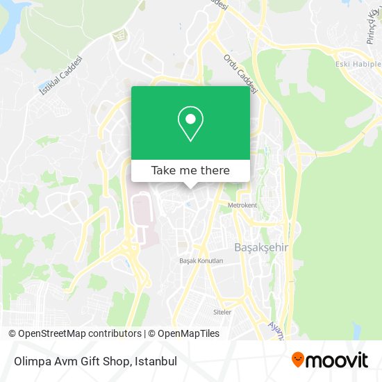 how to get to olimpa avm gift shop in basaksehir by bus cable car or metro