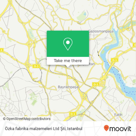 Özka fabrika malzemeleri Ltd Şti map