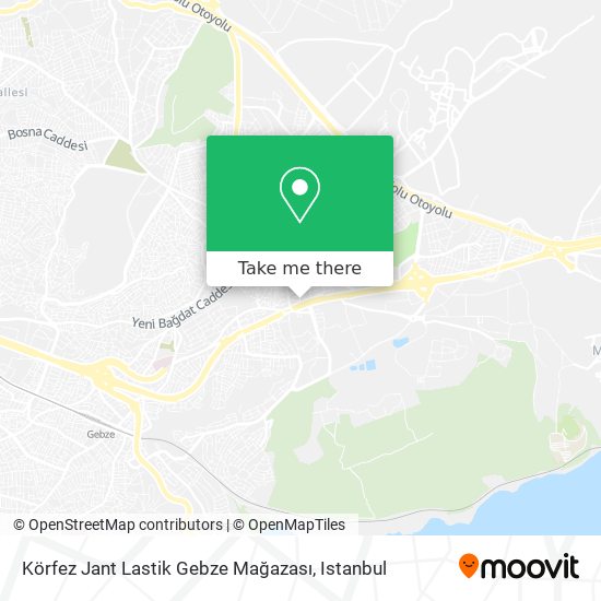 Körfez Jant Lastik Gebze Mağazası map