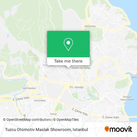 Tuzcu Otomotiv Maslak Showroom map