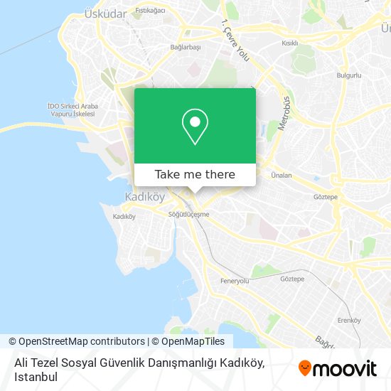 Ali Tezel Sosyal Güvenlik Danışmanlığı Kadıköy map