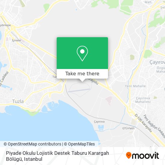 Piyade Okulu Lojistik Destek Taburu Karargah Bölügü map