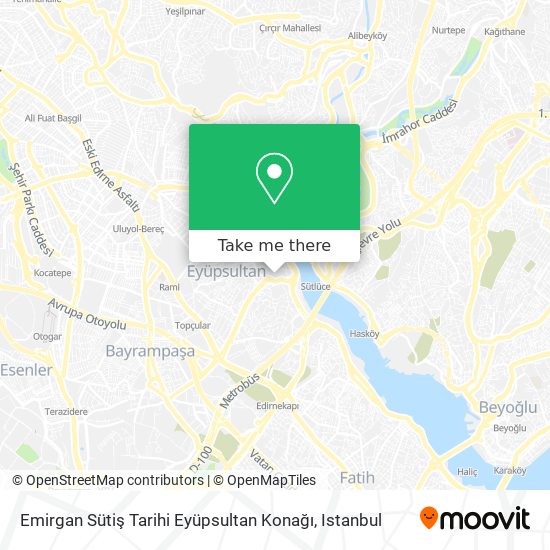 Emirgan Sütiş Tarihi Eyüpsultan Konağı map