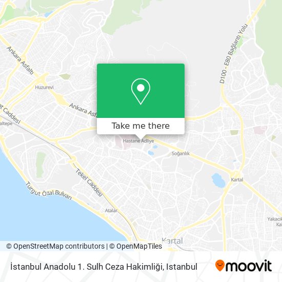 İstanbul Anadolu 1. Sulh Ceza Hakimliği map