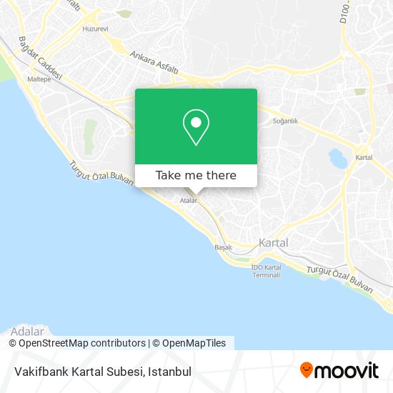 Vakifbank Kartal Subesi map