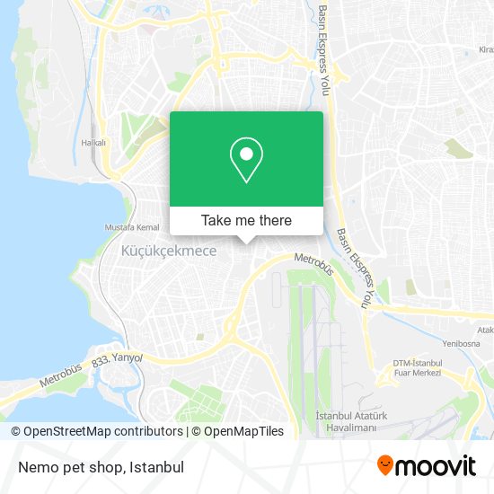 Nemo pet shop map