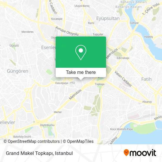 Grand Makel Topkapı map