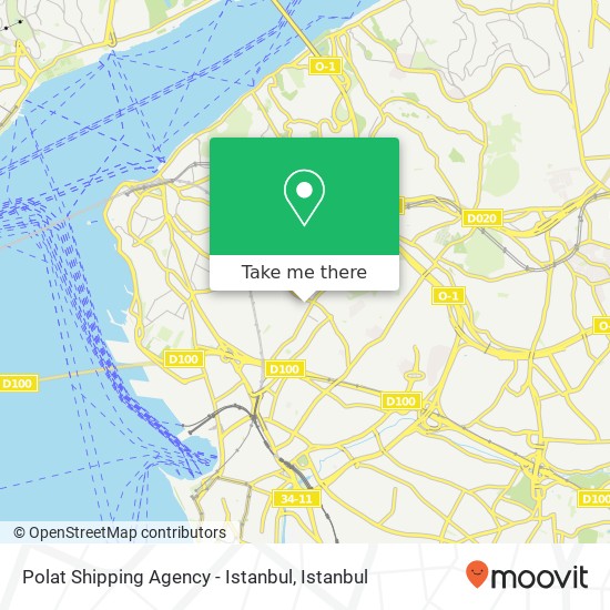 Polat Shipping Agency - Istanbul map