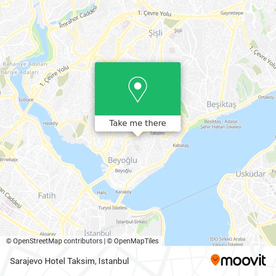 Sarajevo Hotel Taksim map