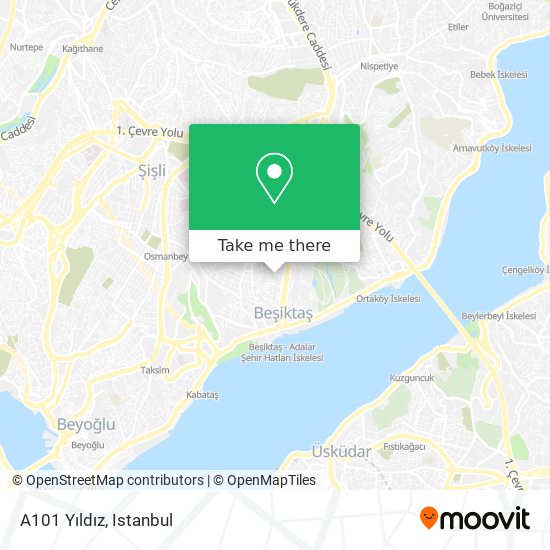 A101 Yıldız map