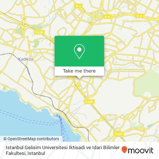 Istanbul Gelisim Universitesi Iktisadi ve Idari Bilimler Fakultesi map