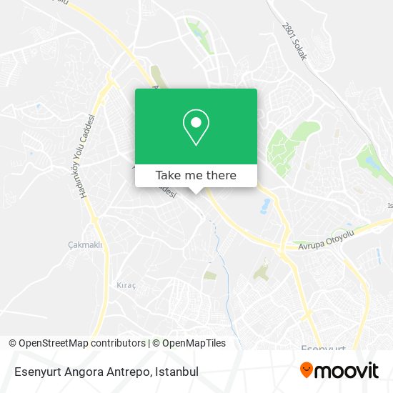 Esenyurt Angora Antrepo map