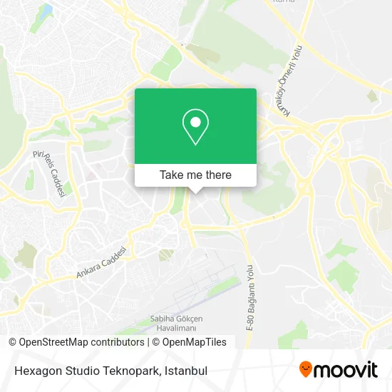 Hexagon Studio Teknopark map