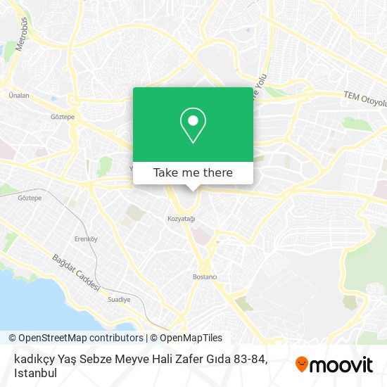 kadıkçy Yaş Sebze Meyve Hali Zafer Gıda 83-84 map