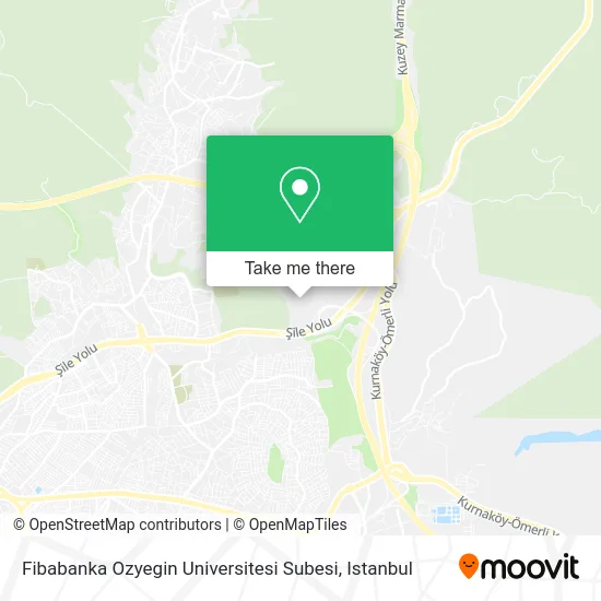 Fibabanka Ozyegin Universitesi Subesi map