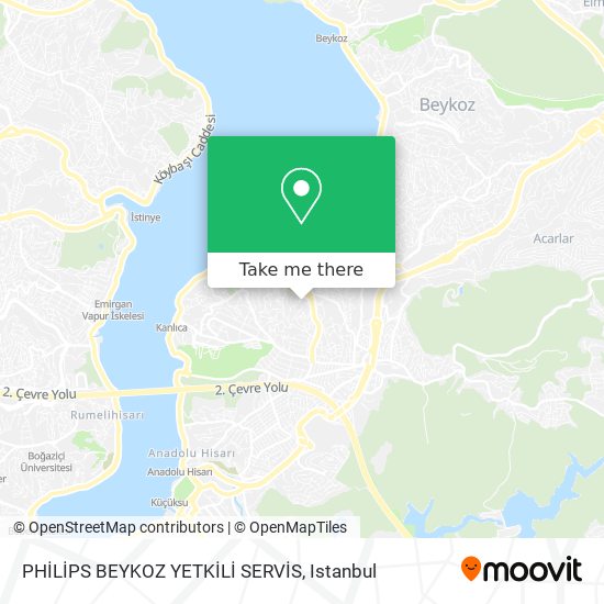 PHİLİPS BEYKOZ YETKİLİ SERVİS map