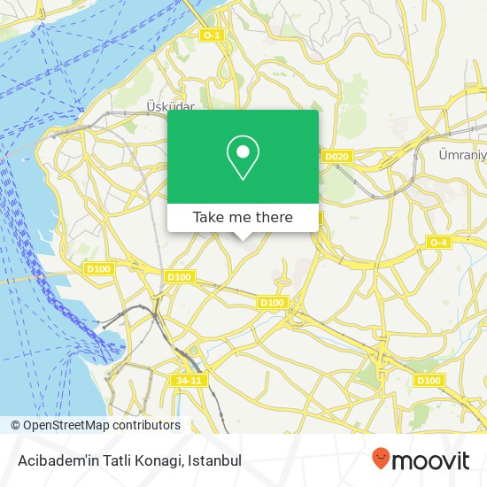 Acibadem'in Tatli Konagi map