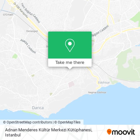 Adnan Menderes Kültür Merkezi Kütüphanesi map