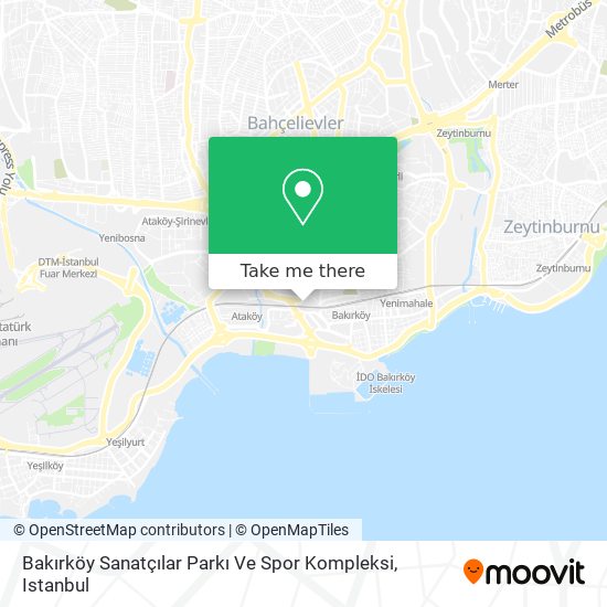 Bakırköy Sanatçılar Parkı Ve Spor Kompleksi map
