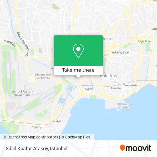 Sibel Kuaför Ataköy map
