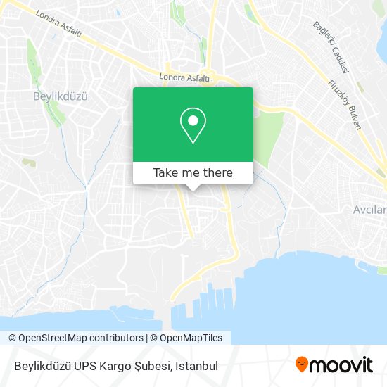 Beylikdüzü UPS Kargo Şubesi map