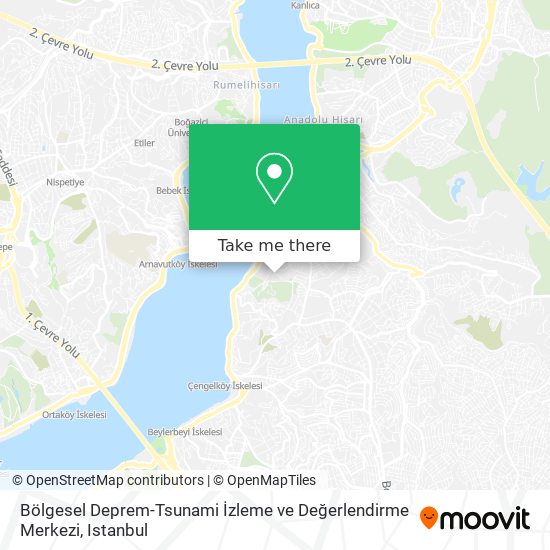 Bölgesel Deprem-Tsunami İzleme ve Değerlendirme Merkezi map