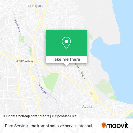 Pars Servis klima kombi satiş ve servis map