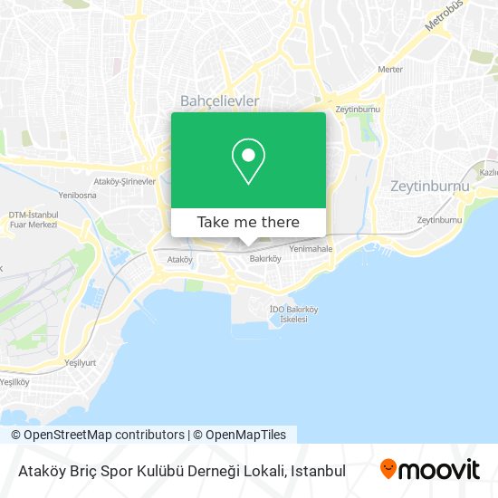 Ataköy Briç Spor Kulübü Derneği Lokali map