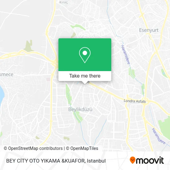 BEY CİTY OTO YIKAMA &KUAFOR map