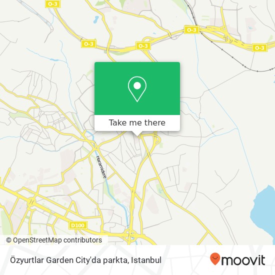 Özyurtlar Garden City'da parkta map