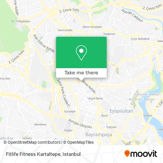 Fitlife Fitness Kartaltepe map