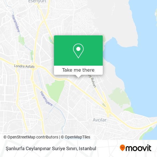 Şanlıurfa Ceylanpınar Suriye Sınırı map