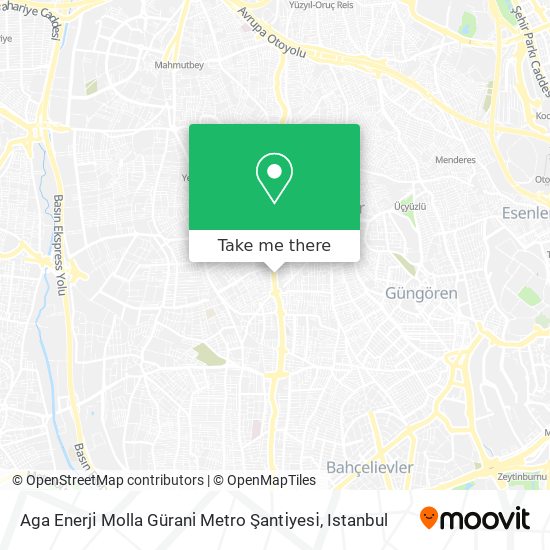 Aga Enerji̇ Molla Gürani̇ Metro Şanti̇yesi̇ map