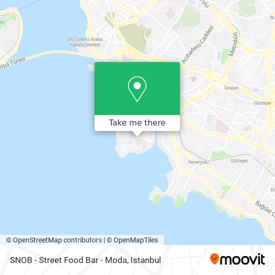 SNOB - Street Food Bar - Moda map