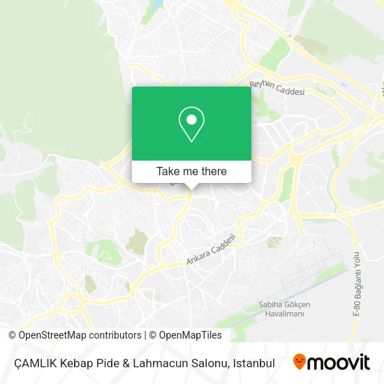 ÇAMLIK Kebap Pide & Lahmacun Salonu map
