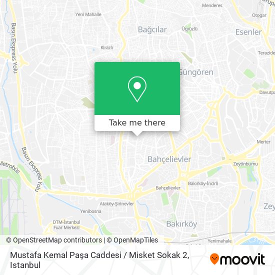 Mustafa Kemal Paşa Caddesi / Misket Sokak 2 map