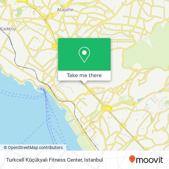 Turkcell Küçükyalı Fitness Center map