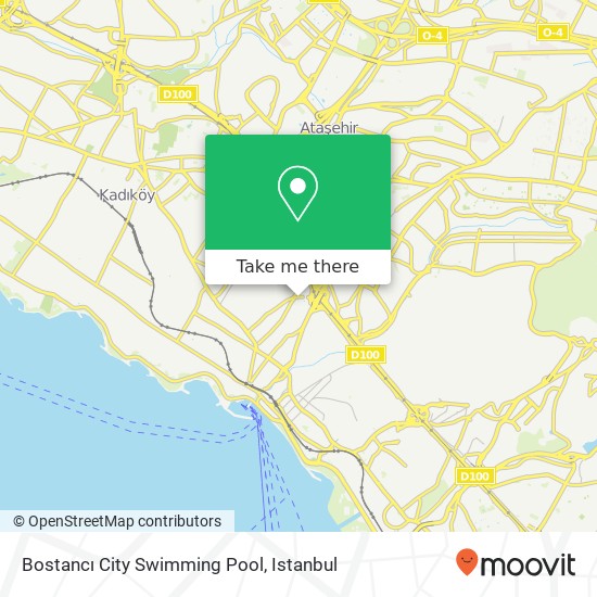 Bostancı City Swimming Pool map