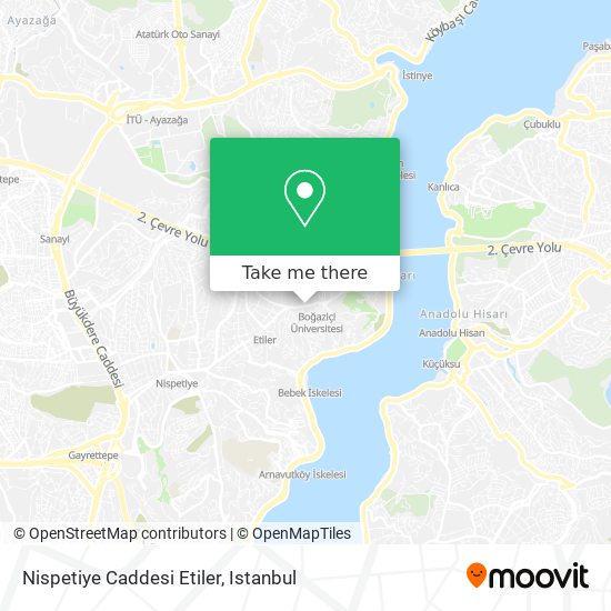 Nispetiye Caddesi Etiler map